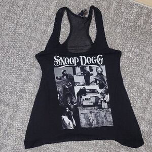 Streetwear Society Black Snoop Dogg Graphic Tank Top